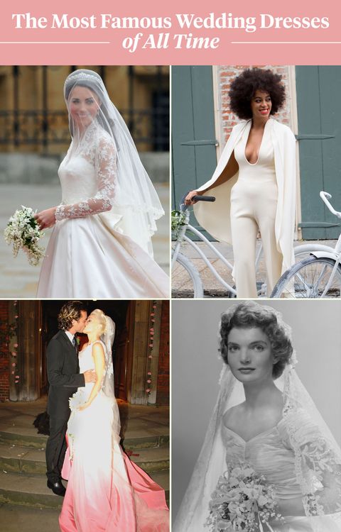 See the 100 Most Famous Wedding Dresses of All Time in 1 Glorious Chart