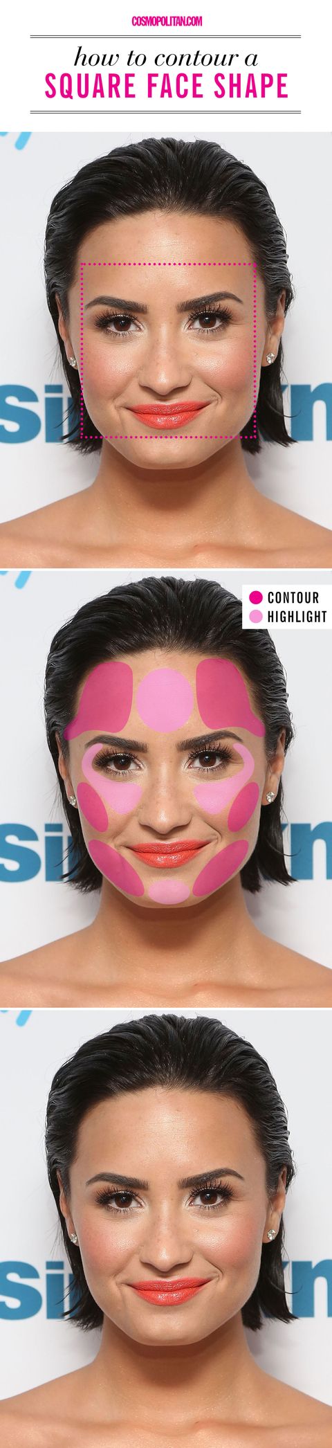 How to Contour for Your Face Shape - Best Way to Use ...
 Diamond Shaped Face Contouring