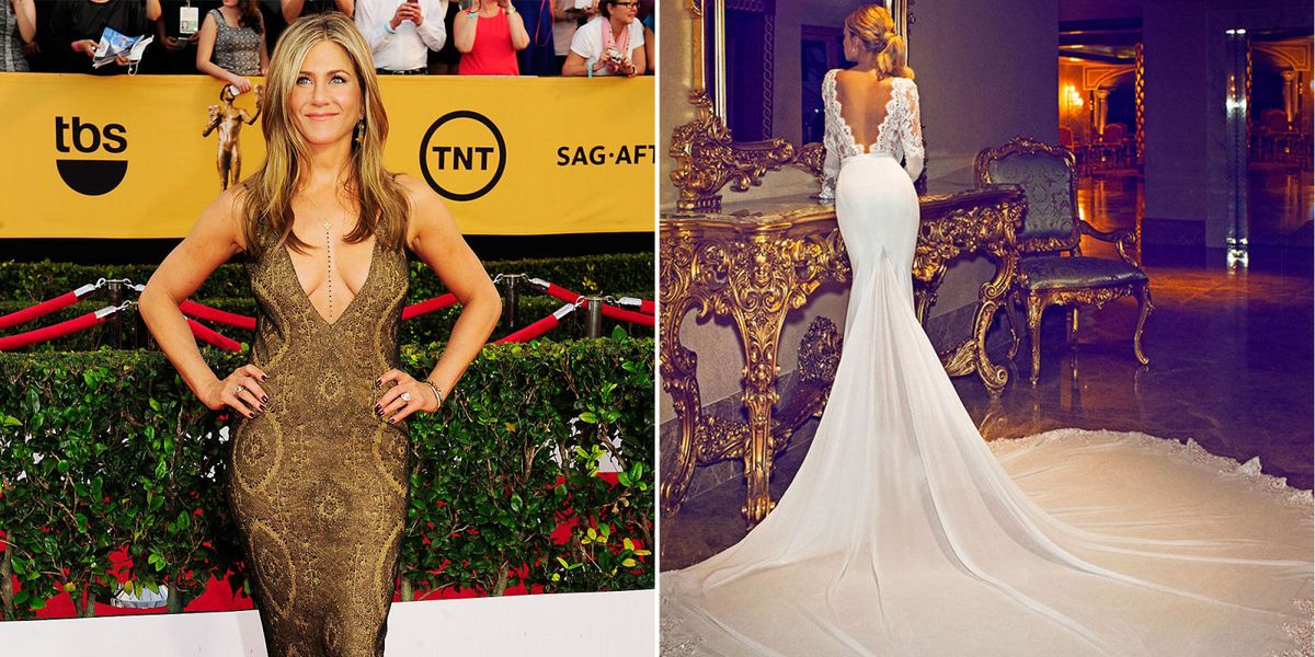 Jennifer Aniston S Viral Wedding Dress Designer Wants To