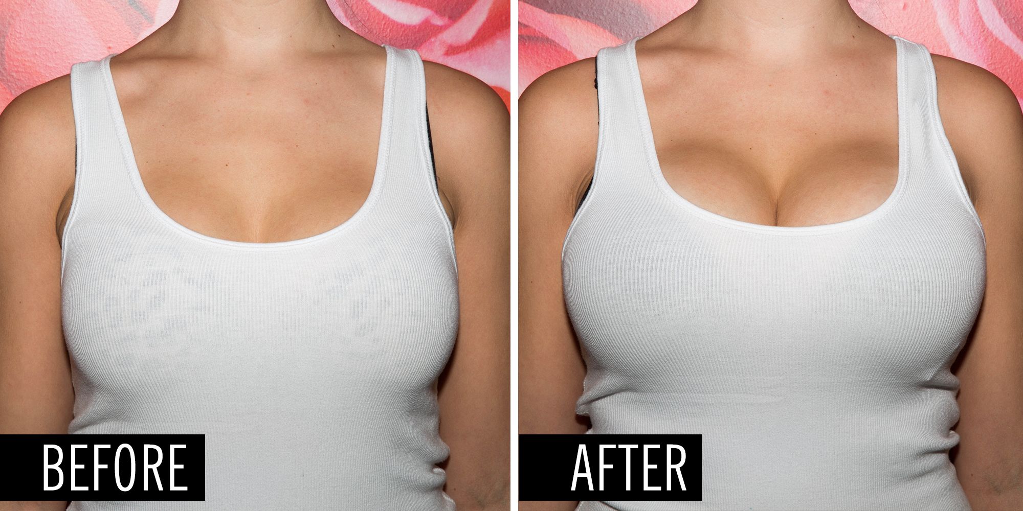 normal vs push up bra