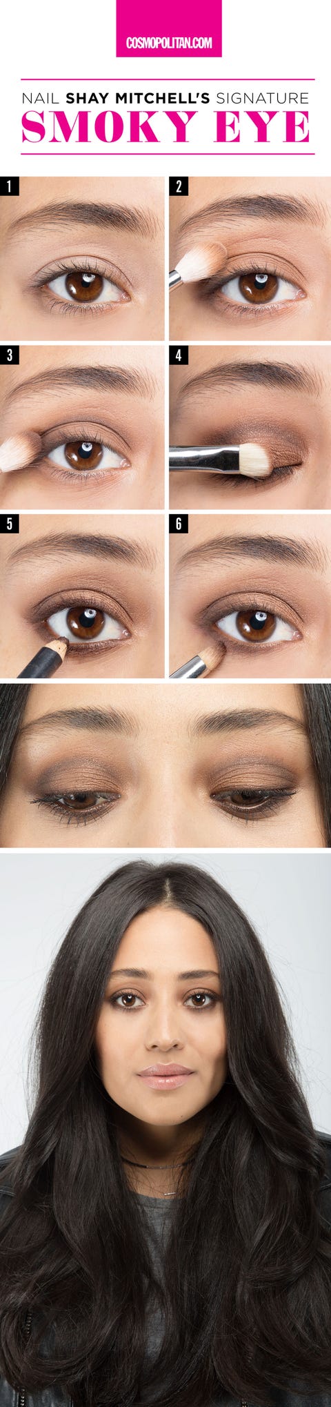 Shay Mitchell Smoky Eye How-To - Smoke Eye Makeup Tutorial by Patrick Ta