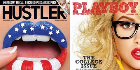 Hustler and Playboy covers