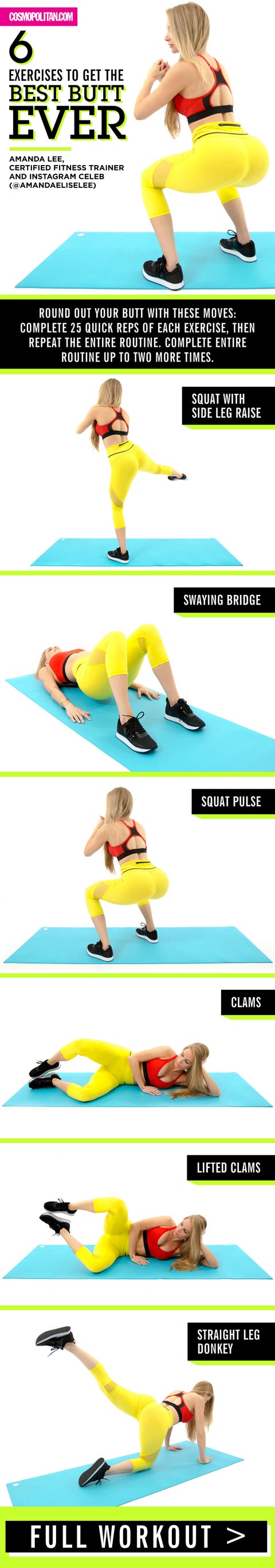 Amanda Elise Lee  Butt Workout From The Blond Jen Selter-6987