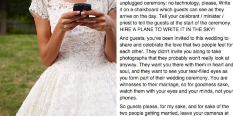 Phones Ruin Wedding Photos - Why You Shouldn't Have Phones at Weddings