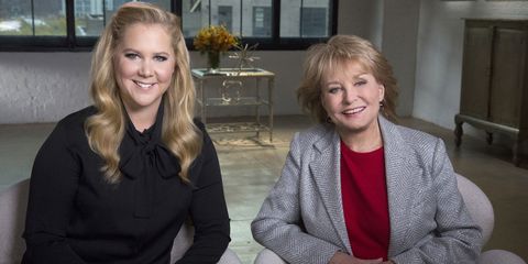 Amy Schumer and Barbara Walters