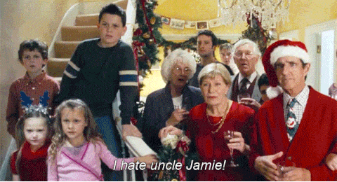 Image result for jamie's brother and girlfriend love actually gif"