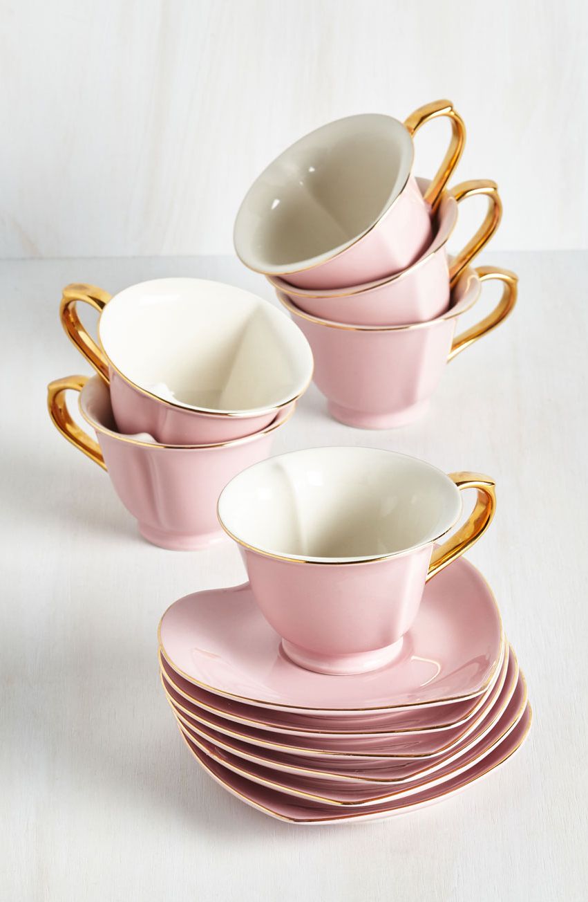 Cup, Serveware, Drinkware, Dishware, Tableware, Porcelain, Teacup, Ceramic, Pink, Pottery, 
