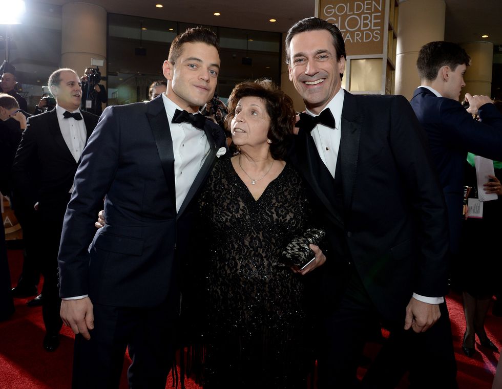 Rami Malek's Mom Meets Jon Hamm
