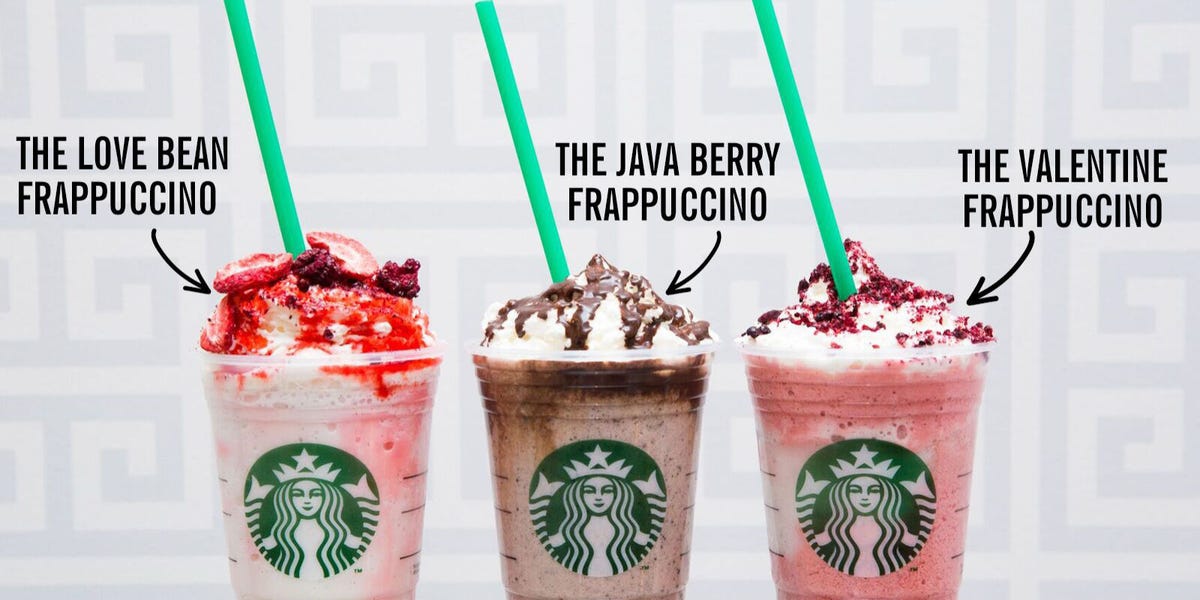 starbucks valentines day drinks pink starbucks drinks