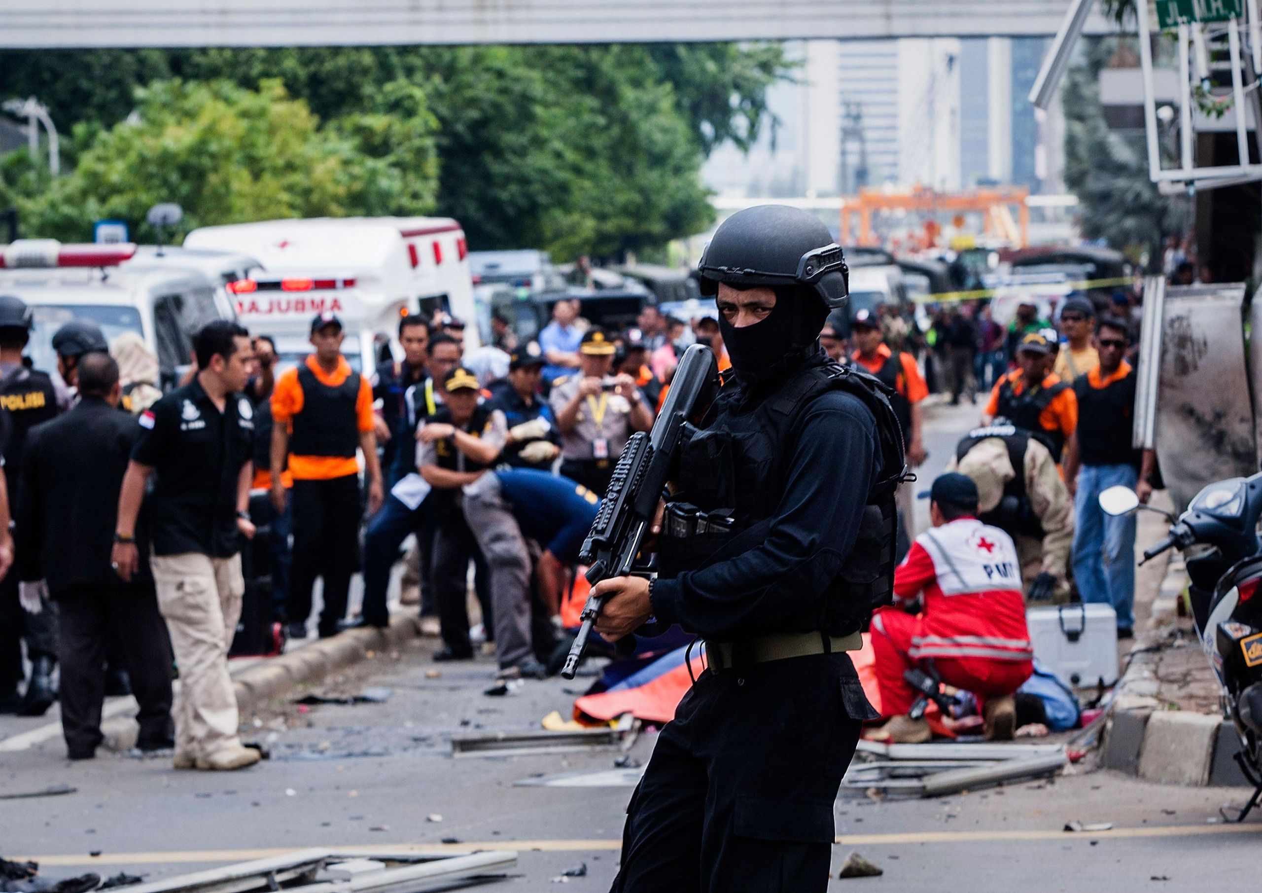 Jakarta Terror Attack - Seven Killed In Indonesia Capital