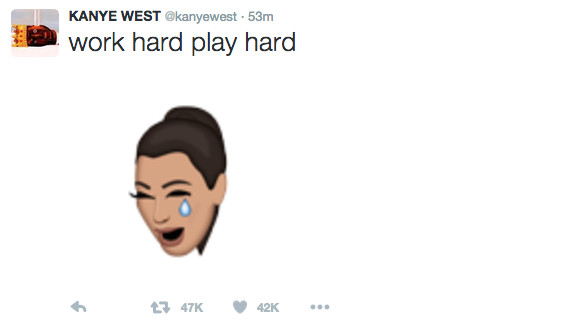 Kanye West Uses Kimoji