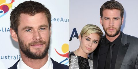 Chris Hemsworth on Miley and Liam