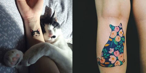 14 Impossibly Cute Cat Tattoos to Show Off Your Cat Love Forever
