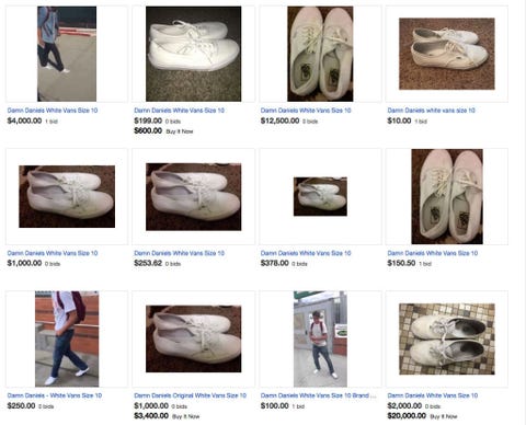 A Single Pair Of Damn Daniel Vans Is Going For 400 000 On Ebay A Single Pair Of Damn Daniel Vans Is Going For 400 000 On Ebay