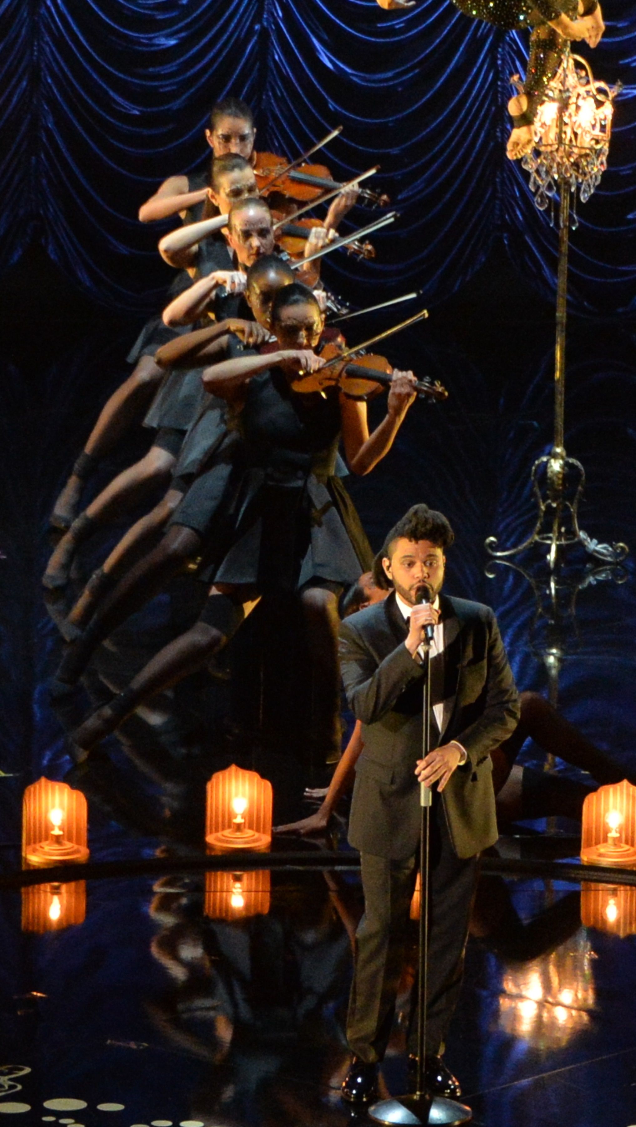 The Weeknd Sings Earned It At The 16 Academy Awards Show