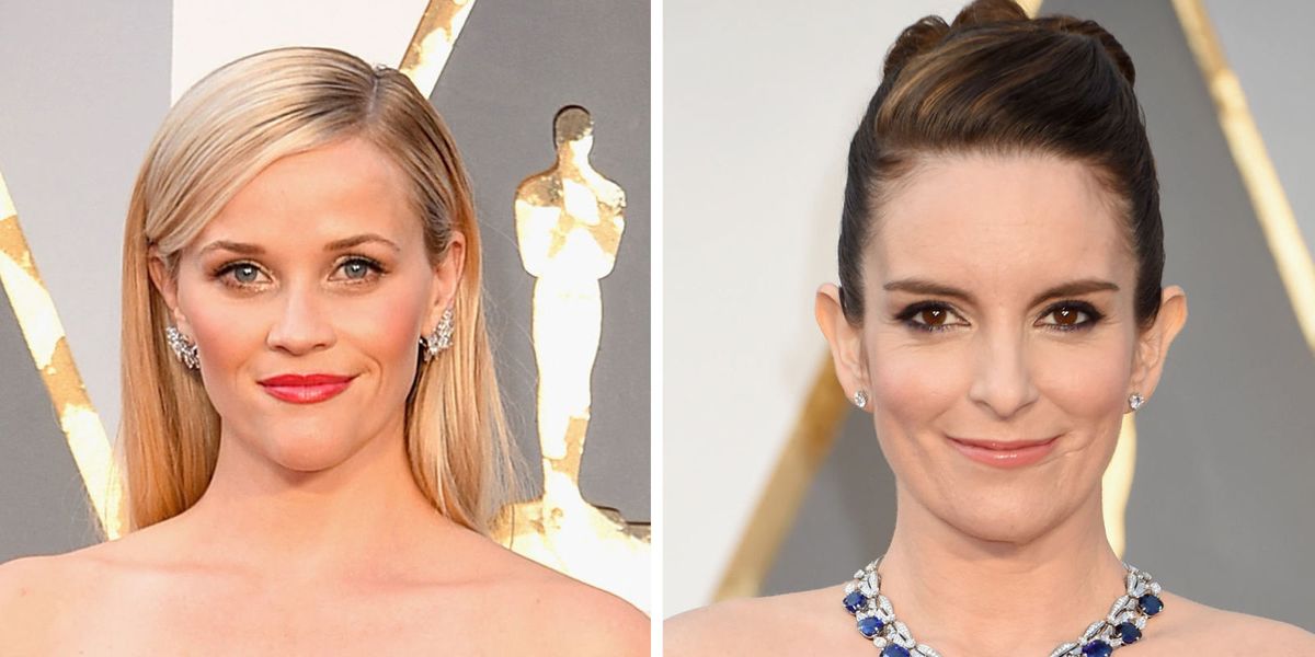 Reese Witherspoon And Tina Fey Wear Similar Purple Gowns At Oscars 2016