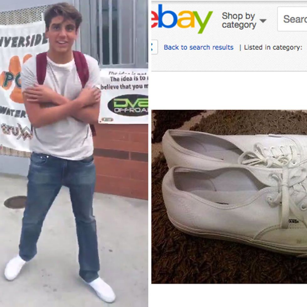 Damn daniel back at cheap it with the white vans