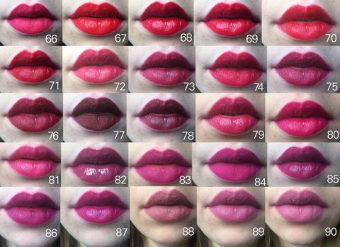 This Woman Took Pictures of What 97 Different Lip Colors Looked Like On