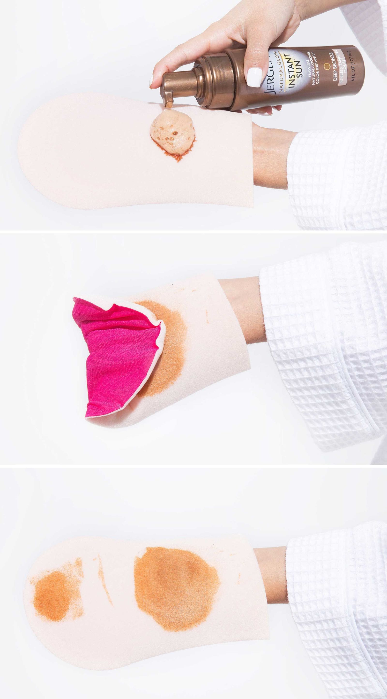 diy tanning glove