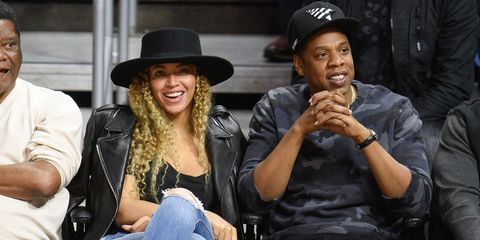Beyonce and Jay Z at Clippers Game