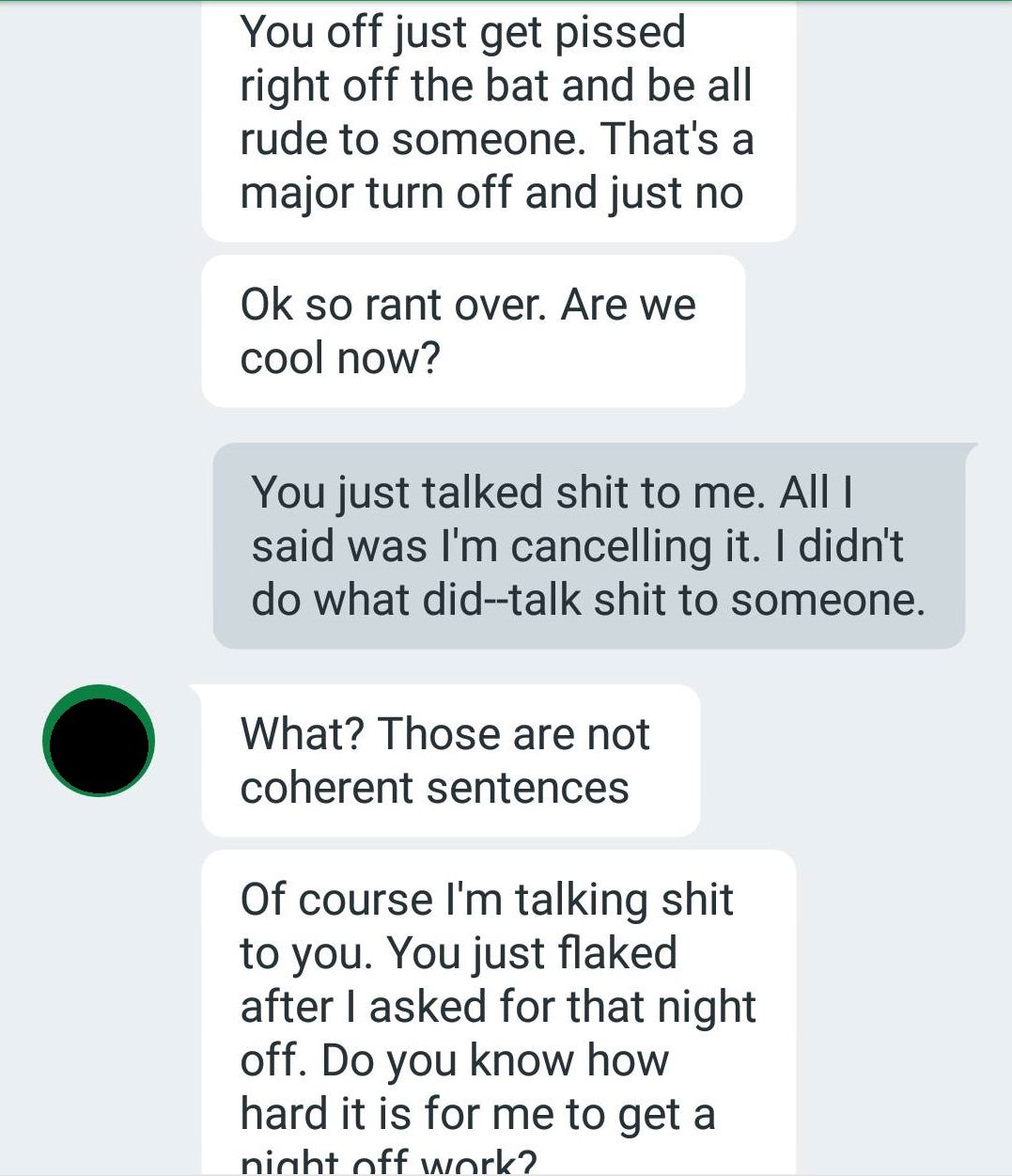 Read the 28 Insane Texts This Woman Got After She Cancelled a Blind Date