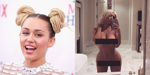 Miley Cyrus, Kim Kardashian