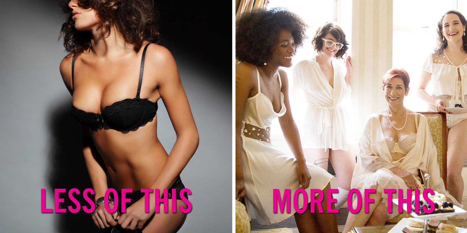 Here s What Lingerie Ads Would Look Like if They Were Realistic