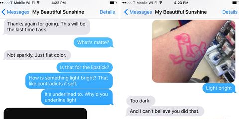 Skin, Text, Tattoo, Font, Azure, Wrist, Aqua, Temporary tattoo, Symbol, Screenshot, 