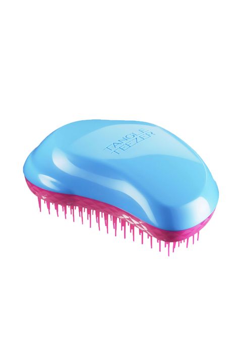 <p><a href="http://www.sephora.com/tangle-teezer-compact-styler-P386485?skuId=1689413&browserdefault=true&om_mmc=ppc-GG&mkwid=shk198B2T&pcrid=49113162639&pdv=c&site=_search&lang=en&gclid=COjNjNij68sCFVdahgodbD4GMQ" target="_blank">Comb out</a> tangles before stepping under the showerhead, Los Angeles stylist Bryce Scarlett suggests; water makes hair stretch and break more easily. "Never just go bananas on your hair," Hill adds. "I yell at clients daily when they go ripping through. Be gentle and start from the ends up." Then, in the shower, turn down the temp. "Hot water can wreak a little havoc on your hair by stripping it of color and moisture," says Hill. So opt for tepid temperatures.</p>