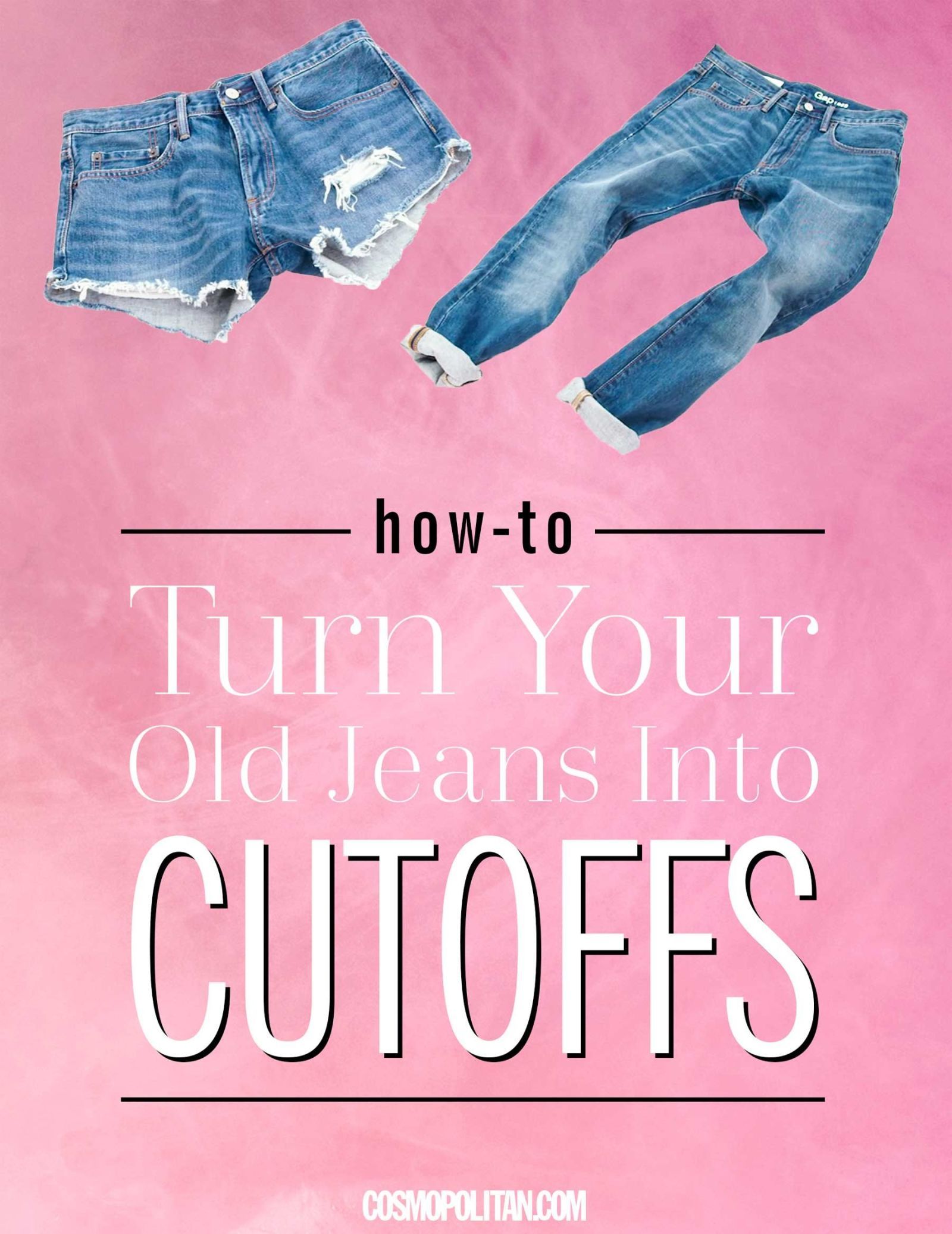 Denim Cutoff Tutorial How To Turn Jeans Into Cutoff Shorts - image