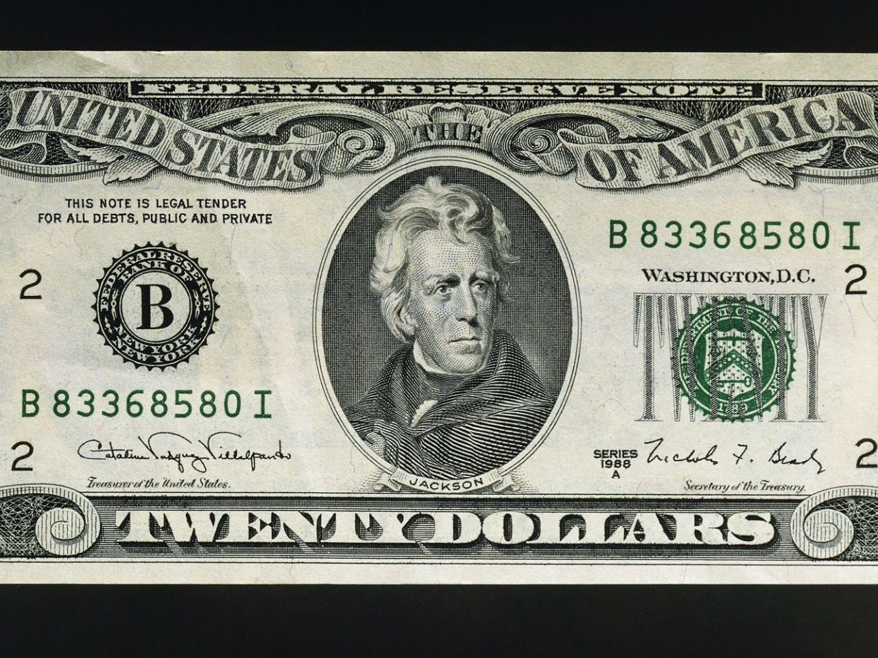 What money is sale andrew jackson on