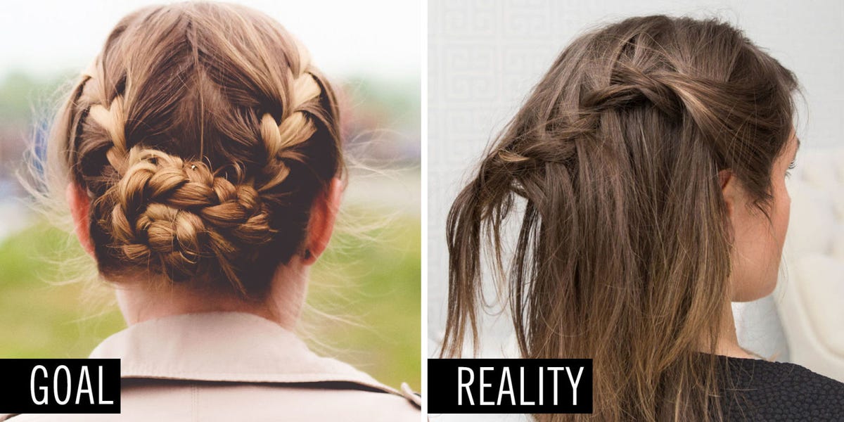 Hair Things Every Lazy Girl Thinks She'll Do One Day But Never Will - Hair  Tutorial Fail