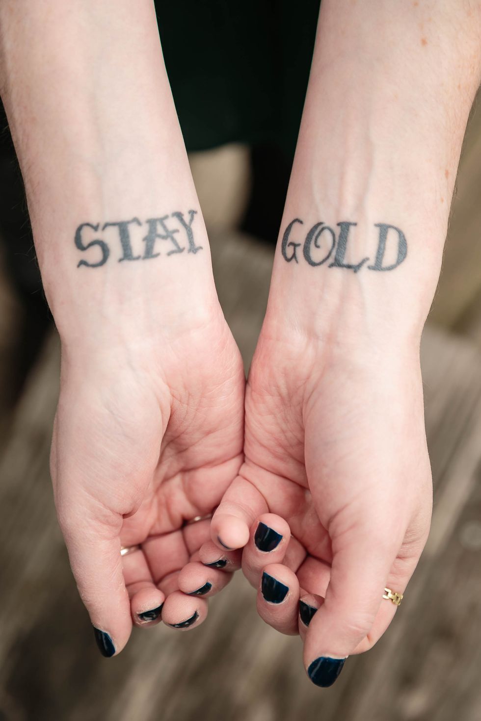 Finger, Skin, Wrist, Joint, Nail, Font, Tattoo, Thumb, Symbol, Temporary tattoo, 