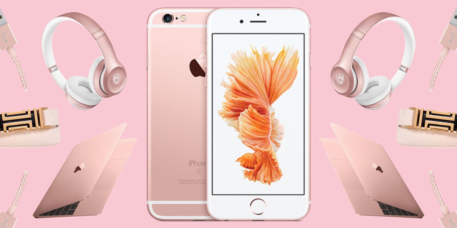 Rose gold deals apple products