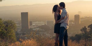 Atmospheric phenomenon, Photograph, Mammal, Jeans, People in nature, Denim, Tower block, Romance, Love, Interaction, 