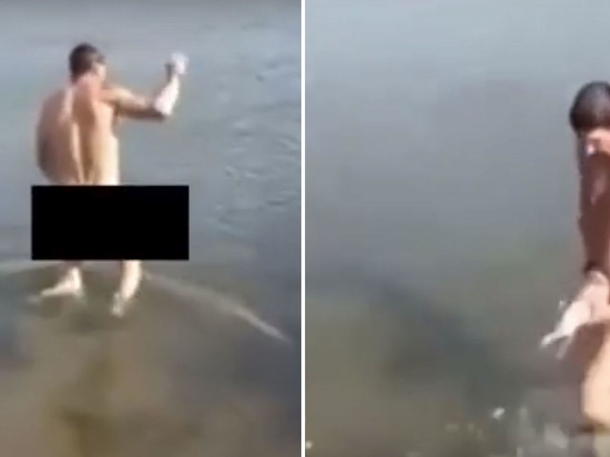 This Man Went Swimming Naked in Fish-Filled Waters and You Will Totally  Believe What Happened Next — Skinny-Dipping Man Catches Fish With Penis