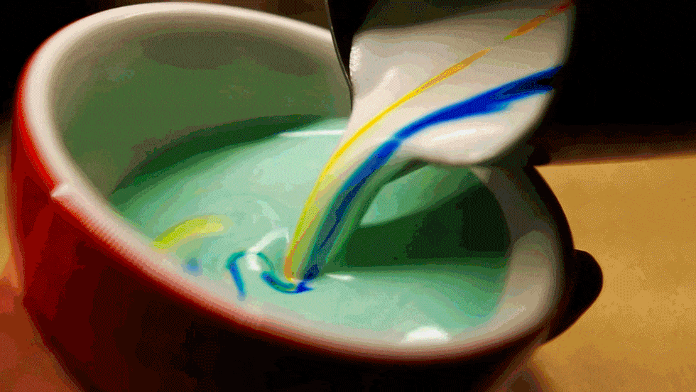 Liquid, Colorfulness, Aqua, Teal, Turquoise, Plastic, Paint, 