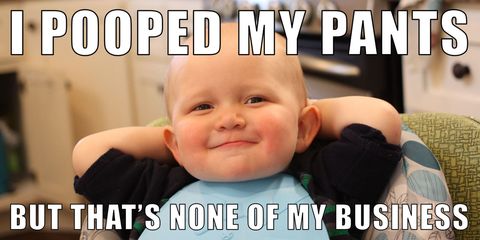 Baby Looks So Smug While Pooping Is Going Viral on Imgur — Smug Pooping