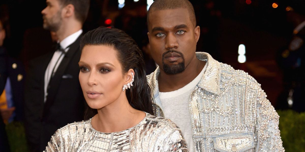 Kim Kardashian in Silver Balmain Dress at the 2016 Met Gala