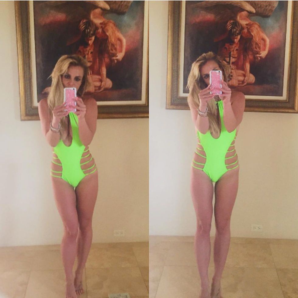 Borat neon green cheap bathing suit