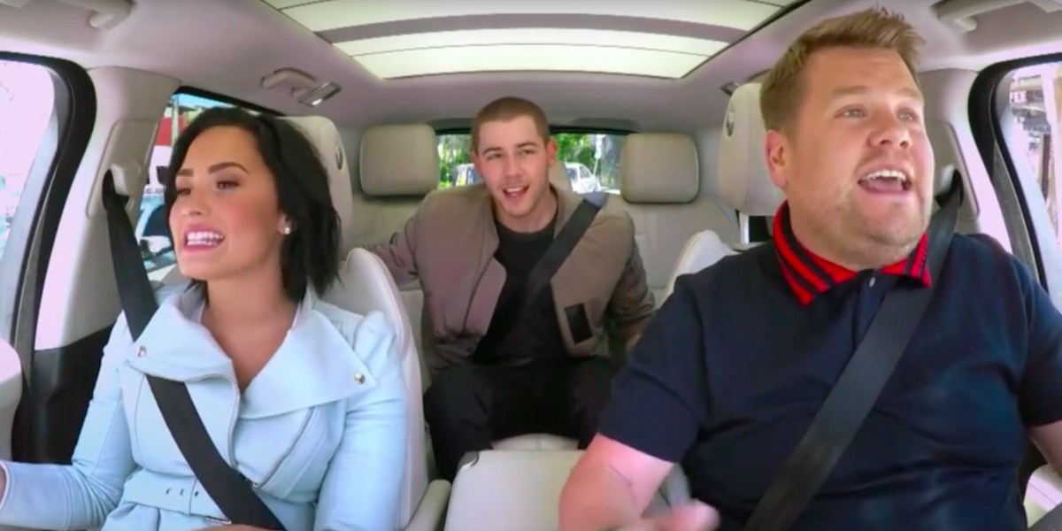 Watch Demi Lovato and Nick Jonas Slay at Carpool Karaoke with James Corden