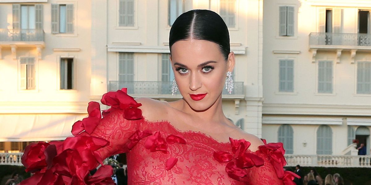 Katy Perry Just Showed Up to a Cannes Gala Looking Like a Red Hot Emoji ...