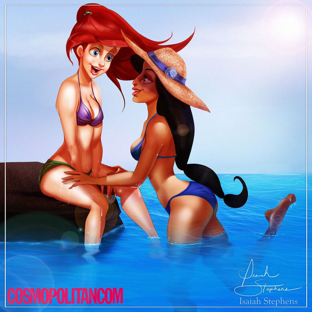 disney princess in swimsuit