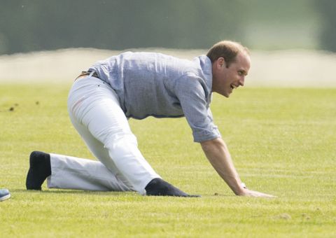 Here's What Prince William Looks Like Doing Yoga in White Jeans