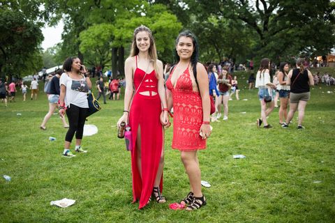 Clothing, Event, Dress, Summer, Crowd, Youth, Spring, Park, One-piece garment, Lawn, 