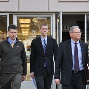 Brock Turner and Defense Attorney Michael Armstrong