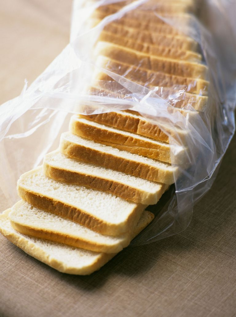 sliced white bread