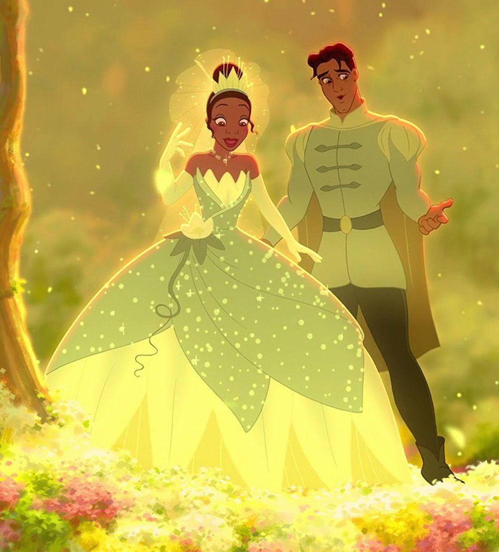 princess and the frog wedding dress