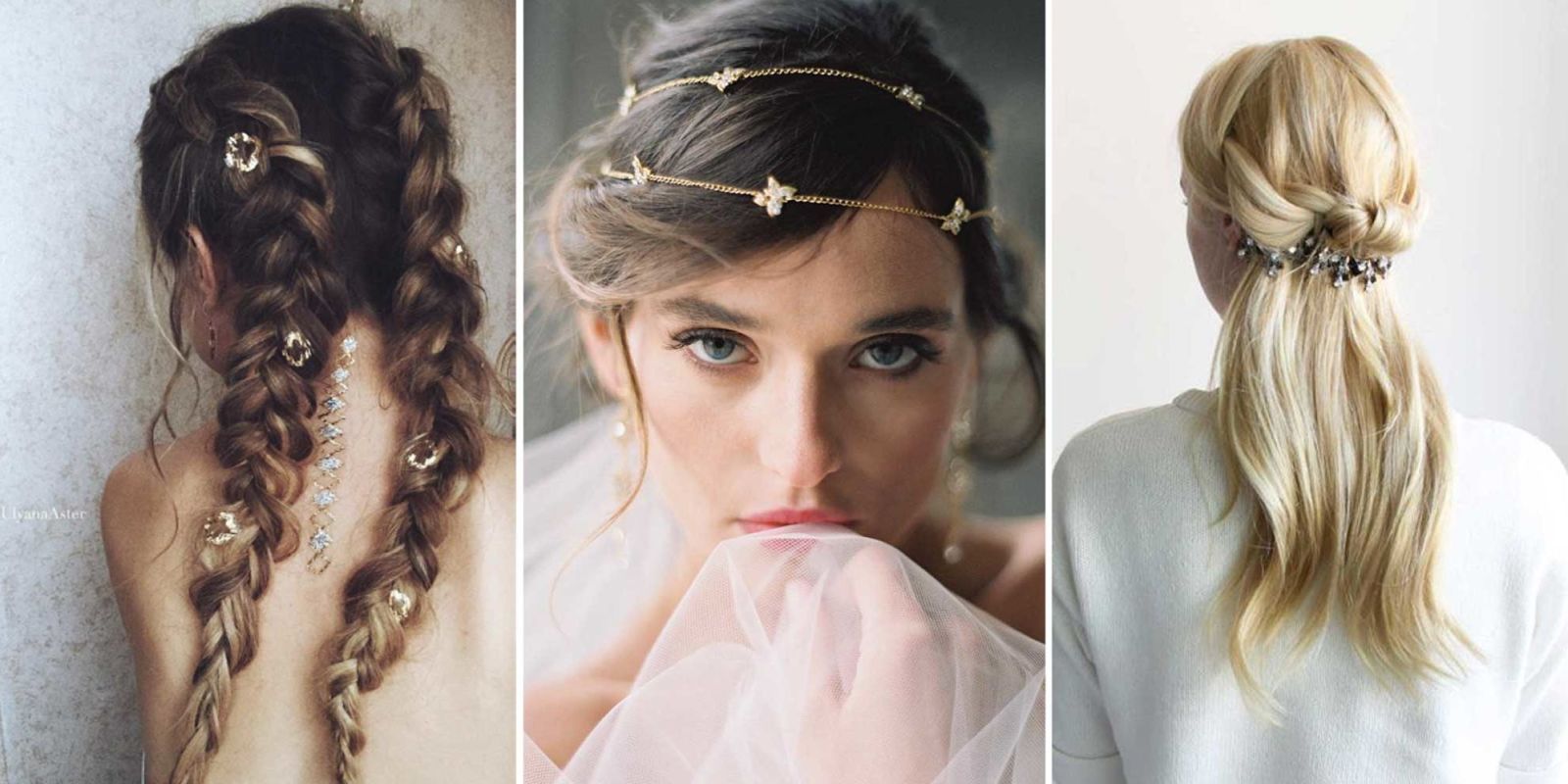 wedding hairstyles with hair jewelry