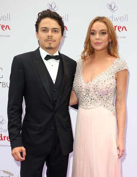 Lindsay Lohan Just Walked the Red Carpet with Her Fiancé for the First Time